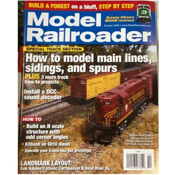 Lot 3 Model Railroader Sept Oct Nov 2008 Magazine Collect Train Layout Scenery - Picture 5 of 9